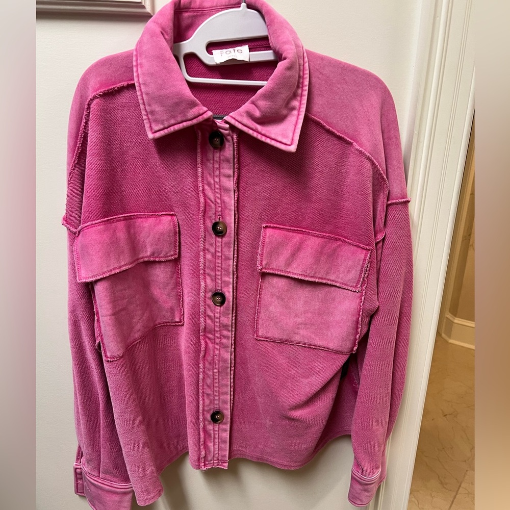 Pink Shacket- Fate Brand